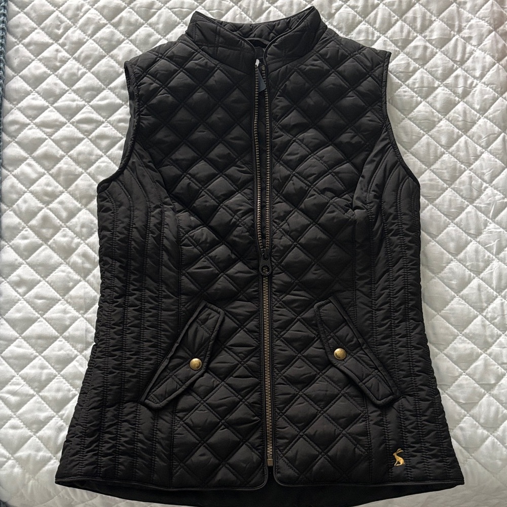 Joules Women's Black Quilted Vest